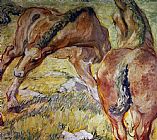 Mutterpferd und Fohlen by Franz Marc